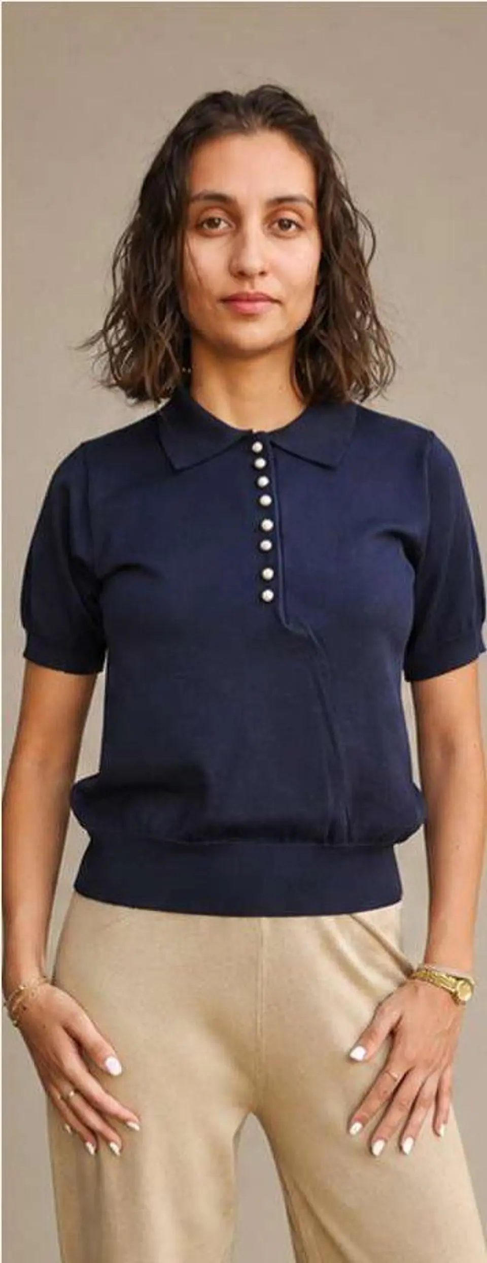 Polo Knit com Botões Decorativos 8