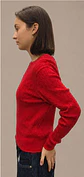 Camisola Knit Entrançada Decote Redondo - Thumbnail 2