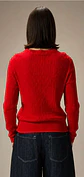 Camisola Knit Entrançada Decote Redondo - Thumbnail 3