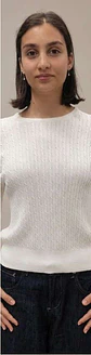 Camisola Knit Entrançada Decote Redondo - Thumbnail 5