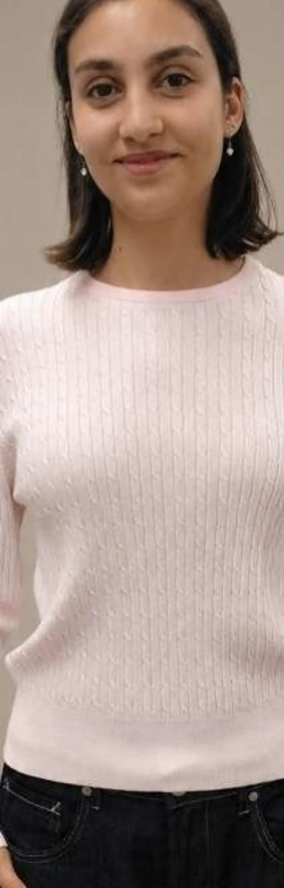 Camisola Knit Entrançada Decote Redondo 7