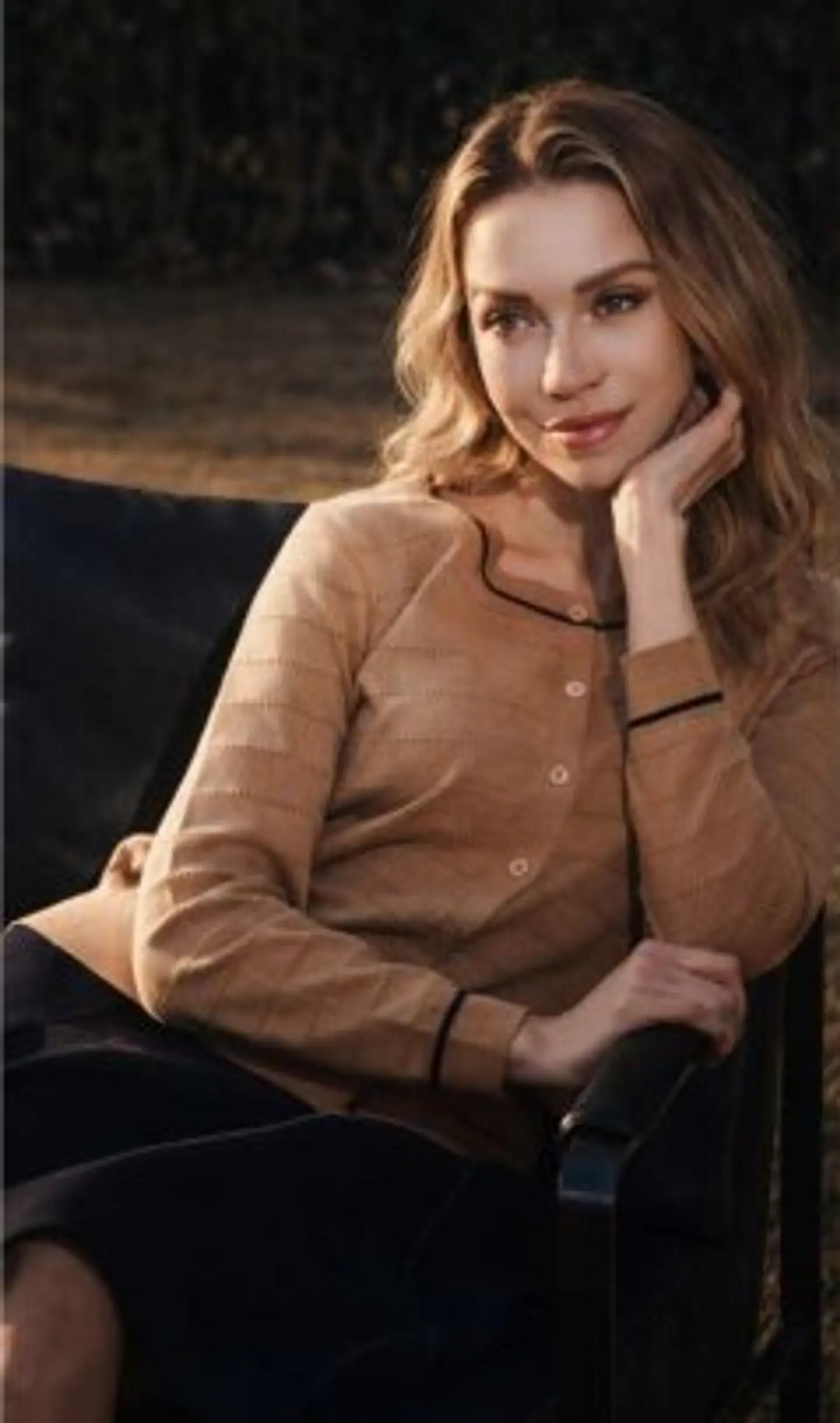 Cardigan Knit com Jacquard com Relevo e Risca 1