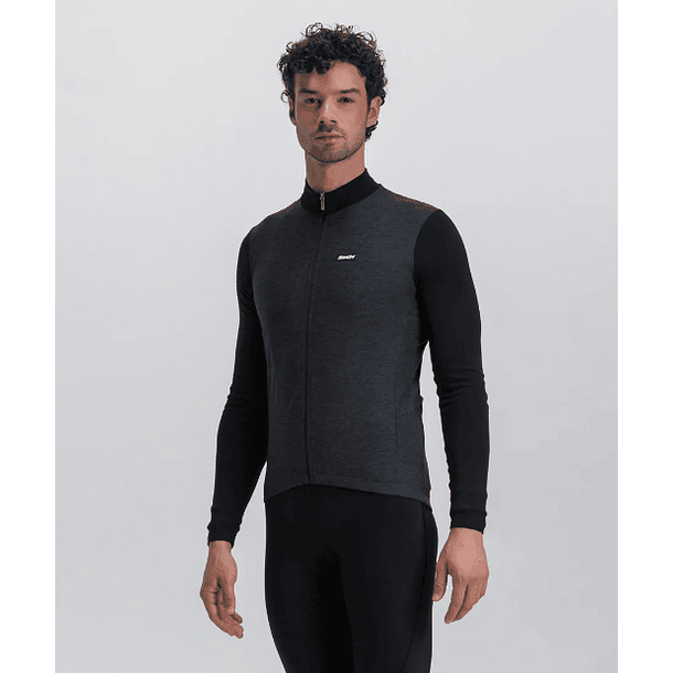 Tricota Santini Manga Larga Pure Hombre - Black 2