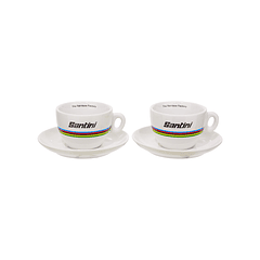 Juego de Tazas Santini UCI WORLD CHAMPION - Capuchino