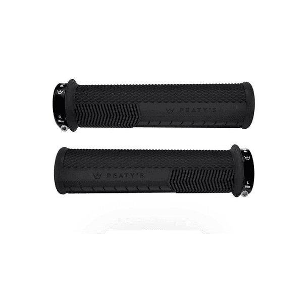 Puños Bicicleta Knurl Delgado Negro Peatys