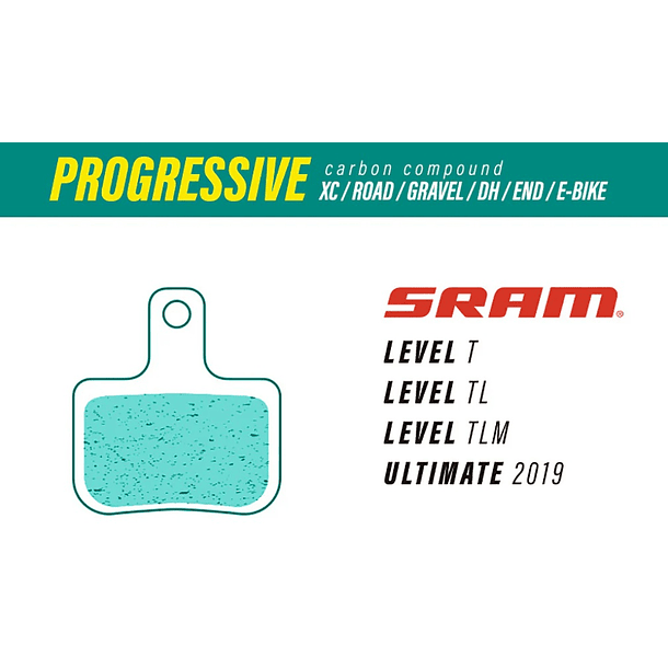Pastillas Less Brakes Progressive Carbon - Sram Level 1