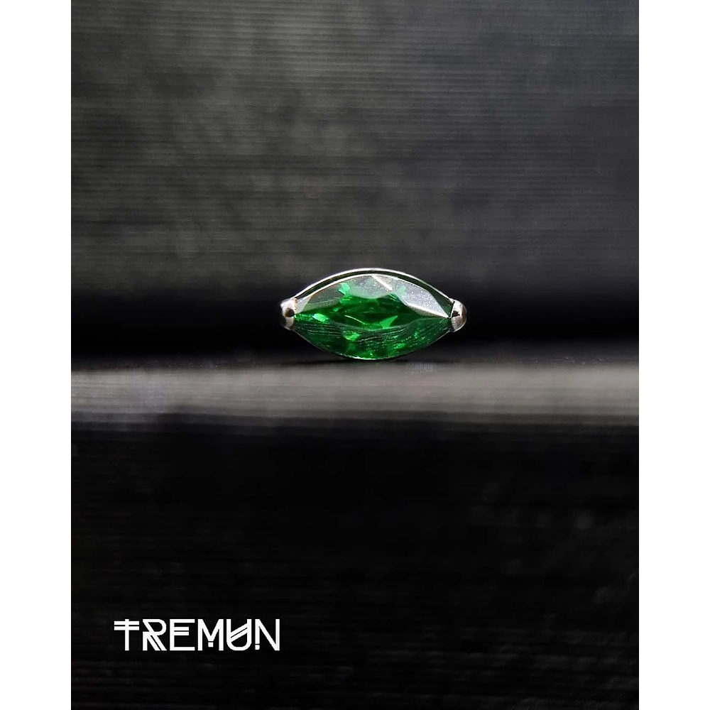 Prong Leaf 16GA - 1.2mm - CZ Esmeralda 