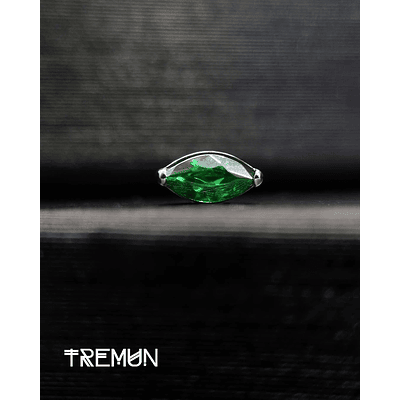 Prong Leaf 16GA - 1.2mm - CZ Esmeralda 