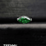 Prong Leaf 16GA - 1.2mm - CZ Esmeralda 