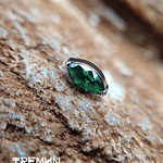Prong Leaf 16GA - 1.2mm - CZ Esmeralda 