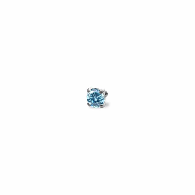 Zirconia prong set 4 garras 16GA - 1.2mm - Blue