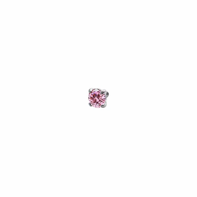 Zirconia prong set 4 garras 16GA - 1.2mm - Pink