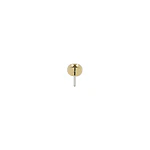 Flat opal threadless o pin - Oro 14k