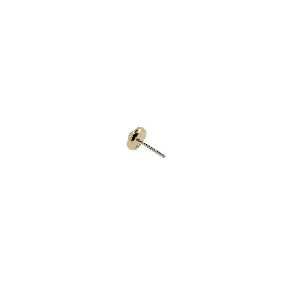 Flat swarovski oro threadless o pin - Oro 14k 
