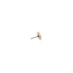 Disco martillado threadless o pin - Oro 14k 