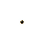 Media bola con zirconia threadless o pin - Oro 14k