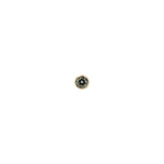 Bezel set con Diamante Blanco Genuino threadless o pin - Oro 14k