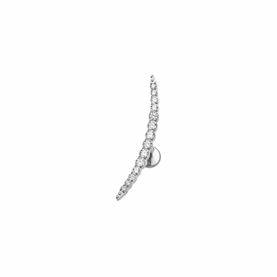 Top Cristal Línea simple figura Luna 16GA - 1.2mm