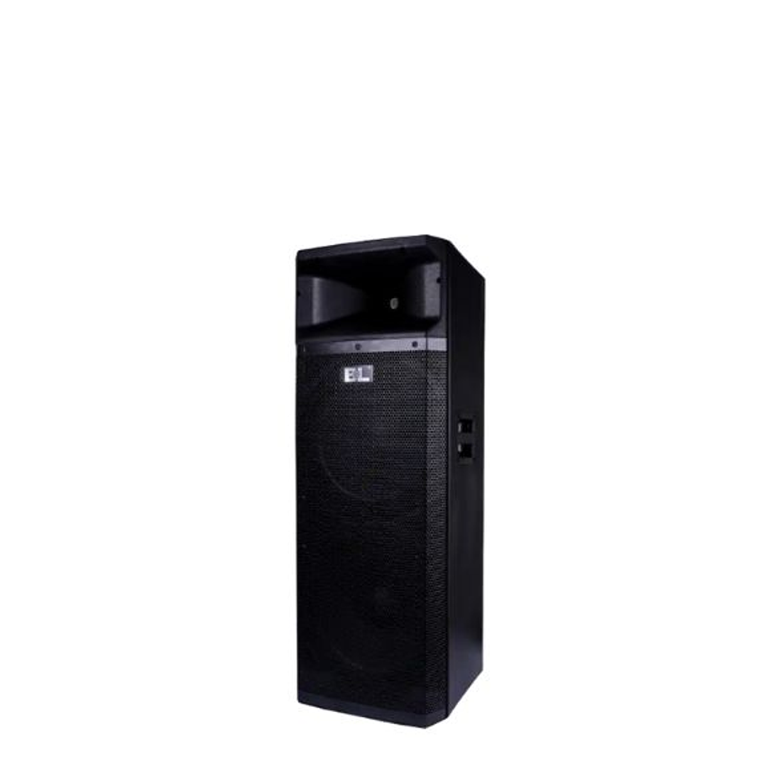 CABINA AMPLIFICADA DE AUDIO DOBLE PARLANTE DE 15’’  2