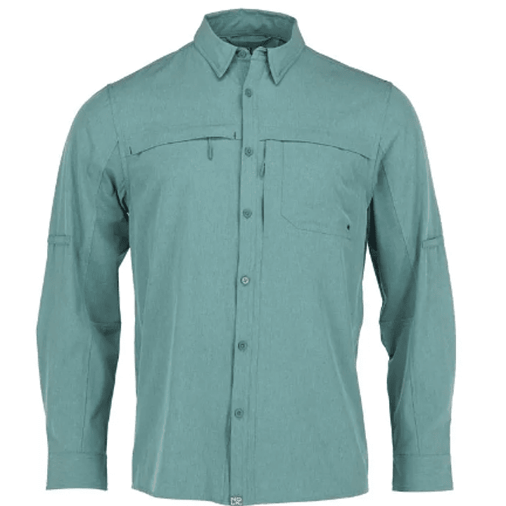CAMISA CRETA GRIS TURQUESA HOMBRE 1