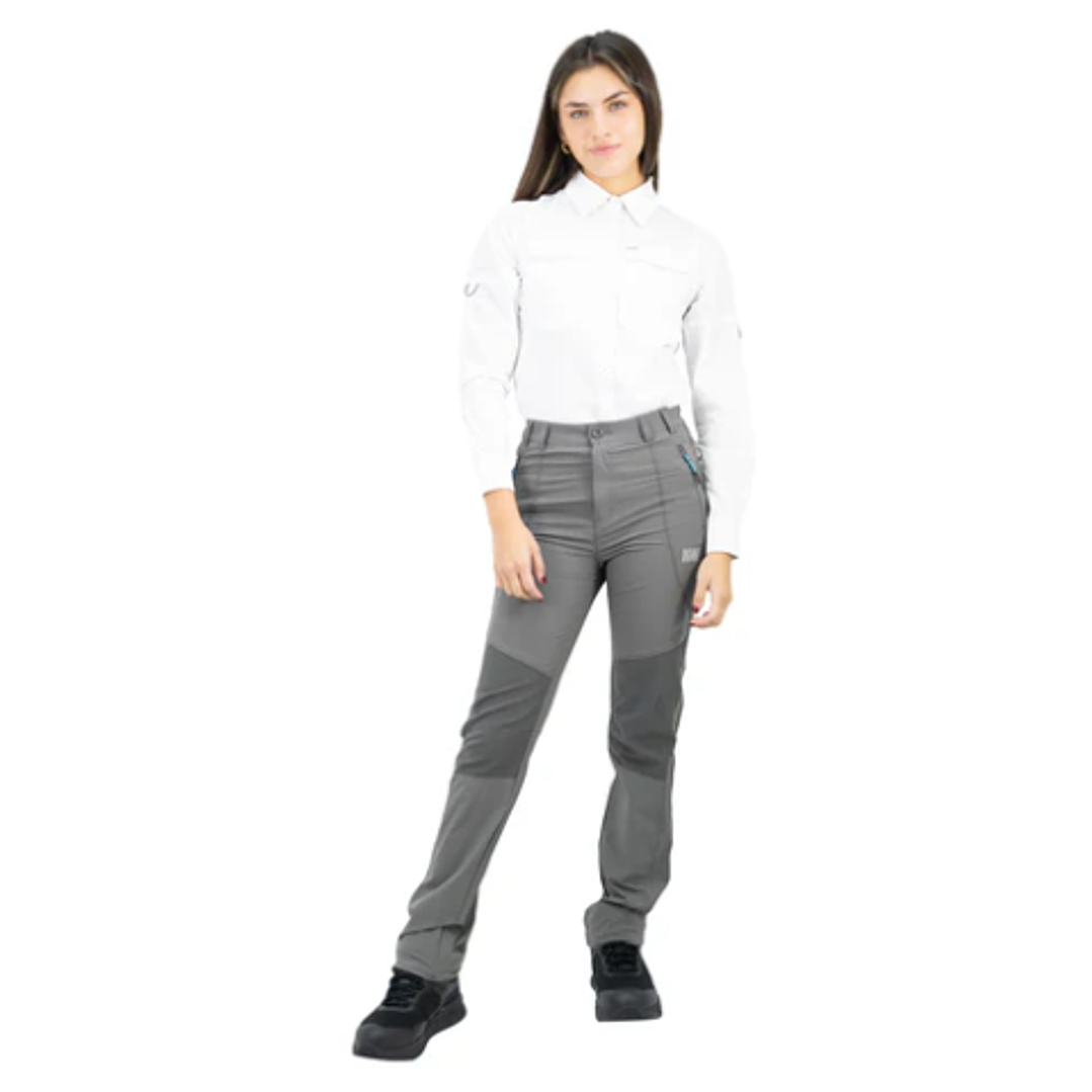 PANTALON NAHUEL HW GRIS MUJER 5