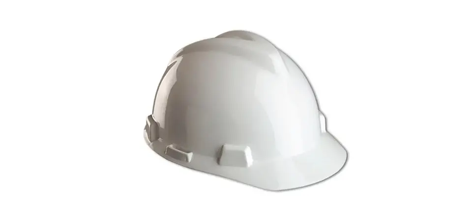 Casco V-Gard Blanco (Con Ajuste de Perilla) MSA 1