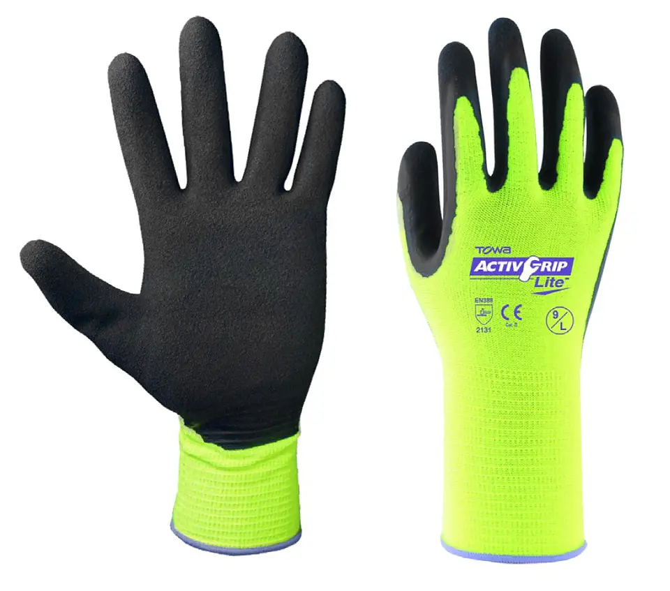 Guante Towa 580 Nylon Nitrilo Alta Visibilidad 1