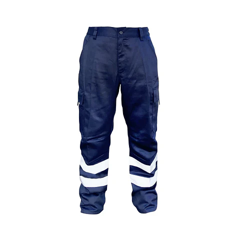 Pantalón Cargo Gabardina con Reflectante Black Bull