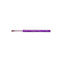 Pincel Purple Nylon Oval Gel #4 (metallic handle)
