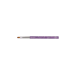 Pincel Purple Nylon Oval Gel #6 (metallic handle)