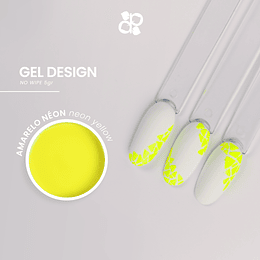 Gel Design Neon Yellow No Wipe Purple