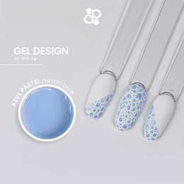 Gel Design Pastel Blue (azul pastel) No Wipe Purple