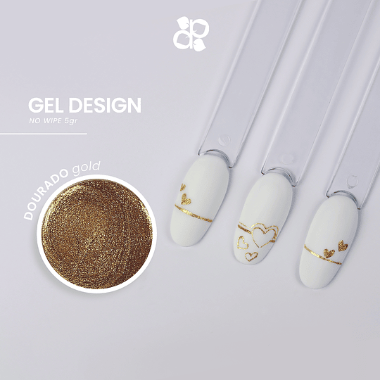 Gel Design Gold No Wipe Purple