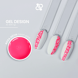 Gel Design Neon Pink (rosa neon) No Wipe Purple