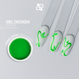 Gel Design Neon Green (verde neon) No Wipe Purple