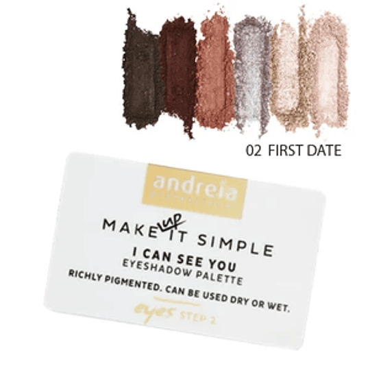 Andreia I Can See You - Paleta de Sombras 02 First Date  
