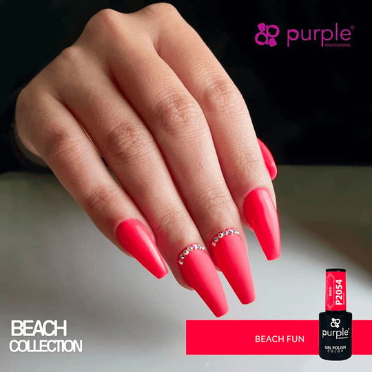 Verniz Gel Purple P2054 Beach Fun 