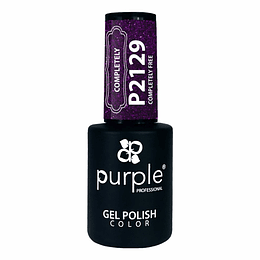 Verniz Gel Purple P2129 Completely Free glitter