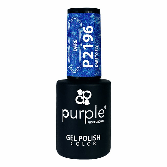 Verniz Gel Purple P2196 Dare to Fly glitter
