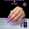 Verniz Gel Purple P2158 So Luxurious glitter