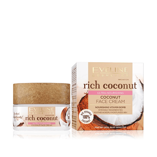 Eveline Cosmetics Creme de Rosto Ultra Nutritivo Rich Coconut