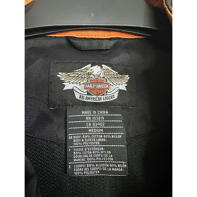 Chaqueta cordura mujer marca Harley Davidson, color negro Talla M 1905 3