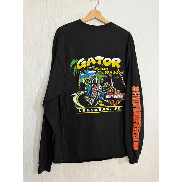 Polera algodón manga larga, hombre marca Harley Davidson, Talla XL 1935 2