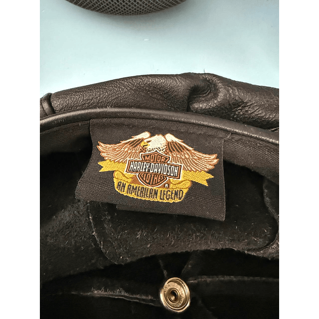 Boina cuero marca Harley Davidson, color negro Talla S 1941 3