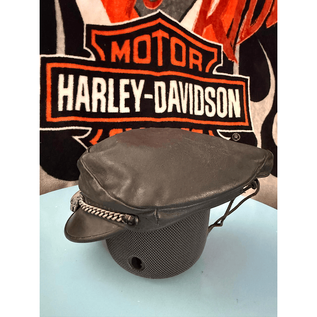 Boina cuero marca Americana, color negro Talla Ajustable 1942 5