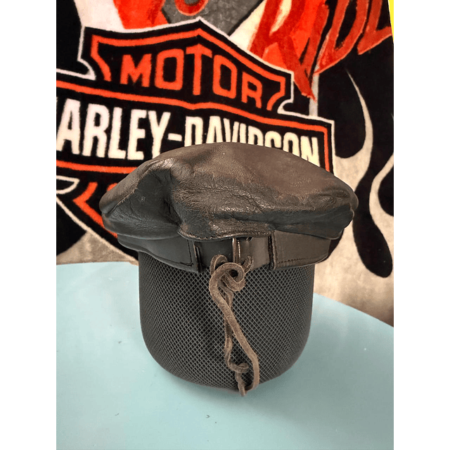 Boina cuero marca Americana, color negro Talla Ajustable 1942 6