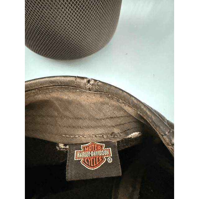 Boina cuero marca Harley Davidson, color negro Talla XS 1943 3
