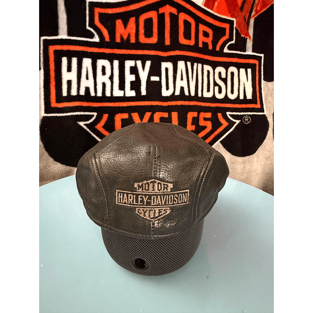 Boina cuero marca Harley Davidson, color negro Talla XS 1943 1