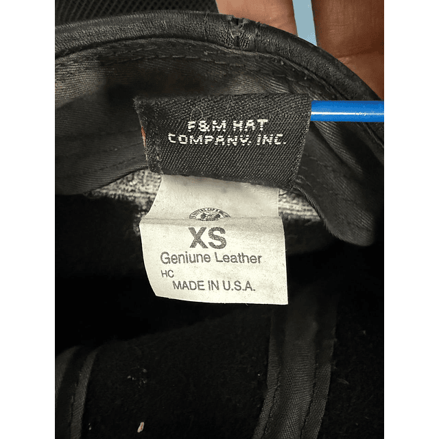 Boina cuero marca Harley Davidson, color negro Talla XS 1943 6