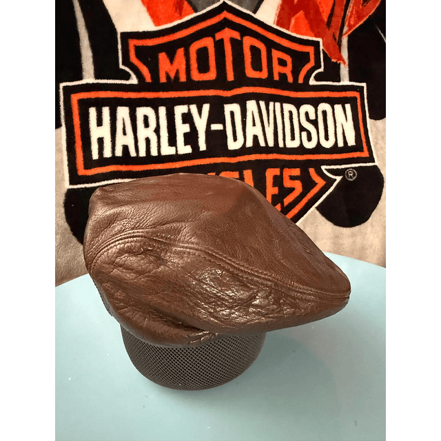 Boina cuero marca Harley Davidson, color café Talla M 1945 4